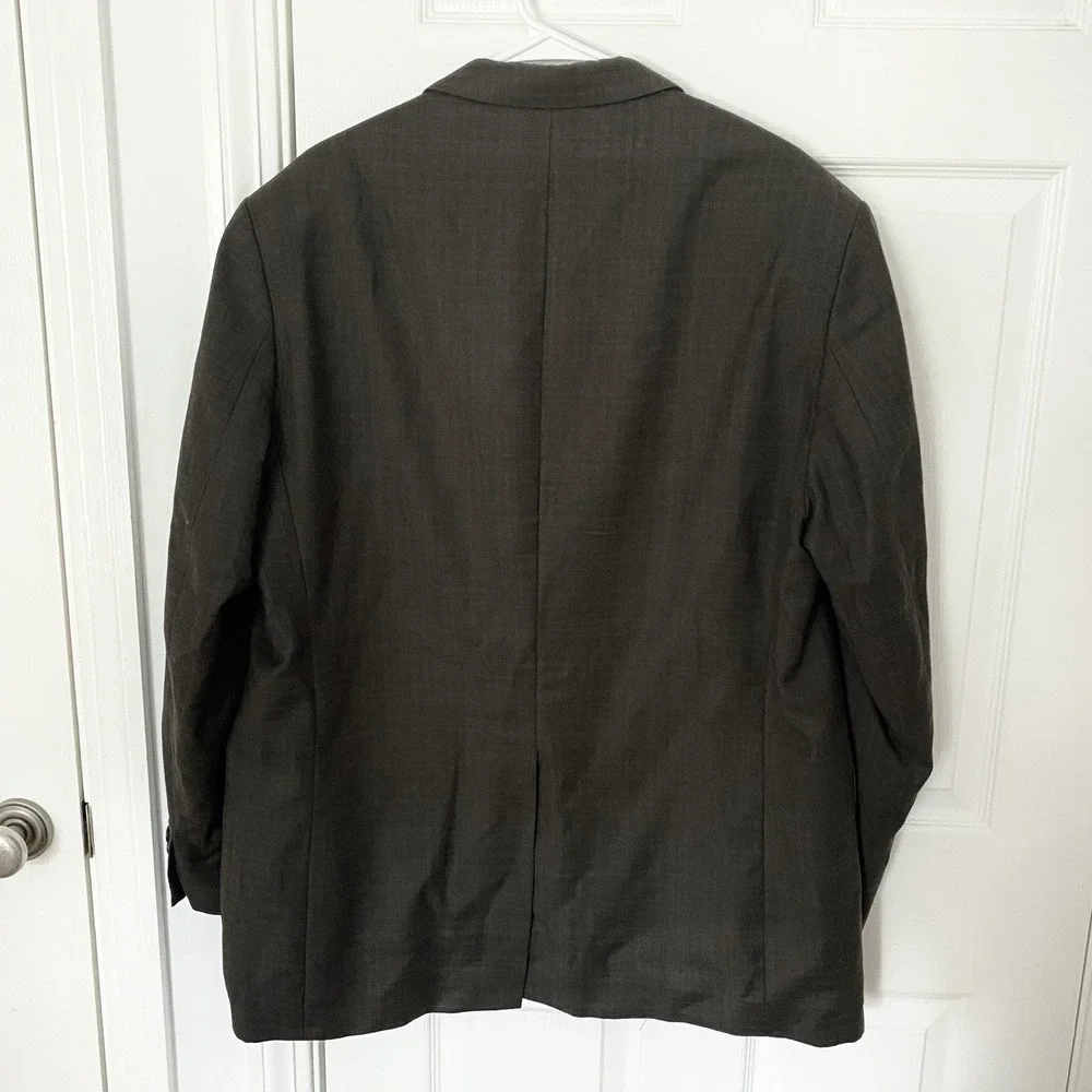 Vtg Lauren Ralph‎ Lauren Mens Wool Cashmere Blend Blazer 46R Made in Canada